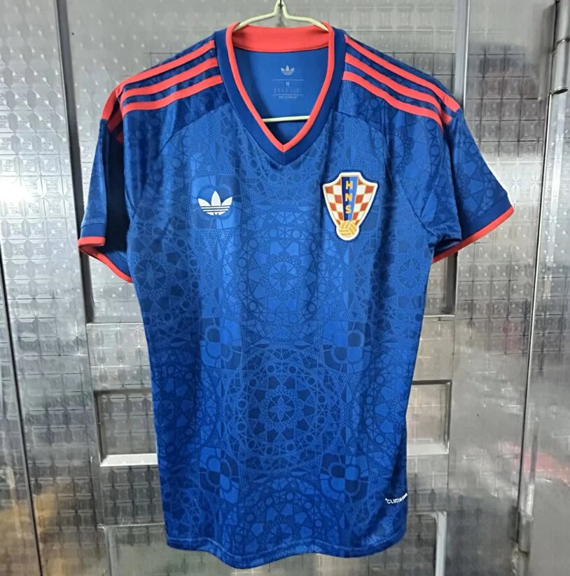 AAA Quality Croatia 2027 Away Blue Soccer Jersey AAA Quality Croatia 2027 Away Blue Soccer Jersey